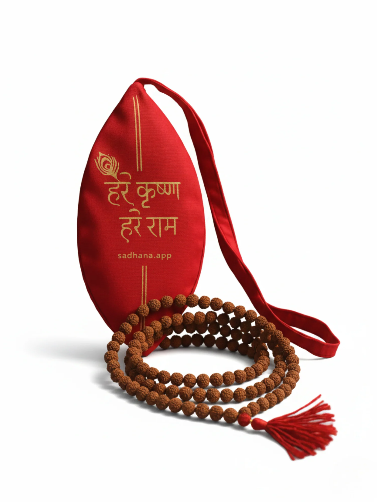 Rudraksha Mala with Gaumukhi – Sacred Beads for Japa - Image 7