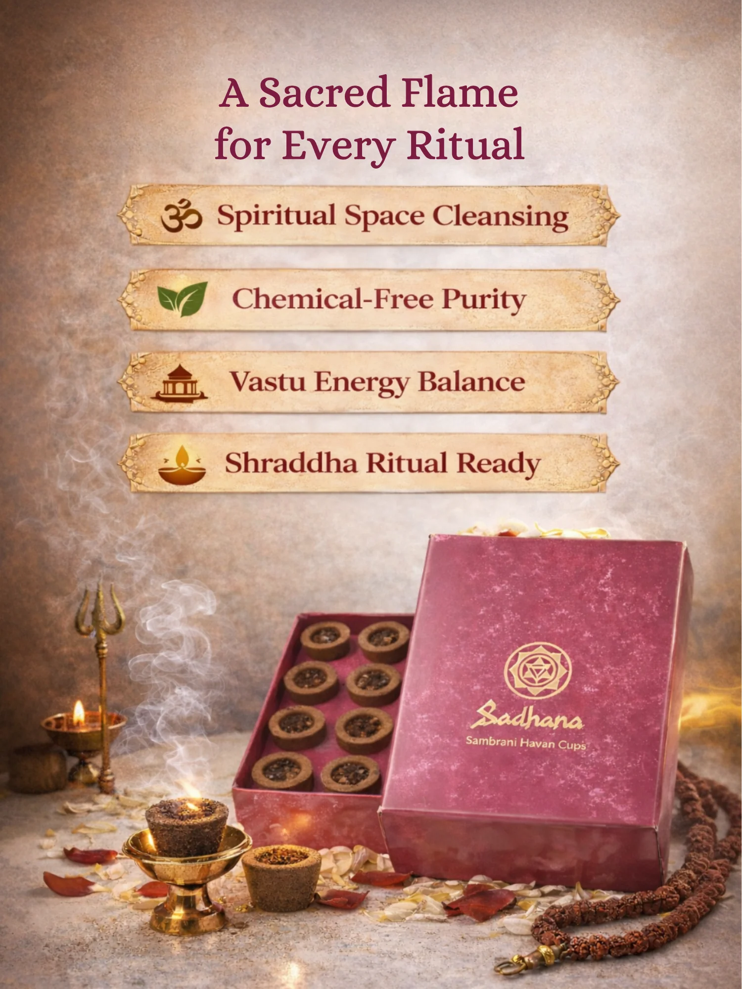 Sadhana Havan Cups – 100% Natural | 12-Month Puja Subscription - Image 2