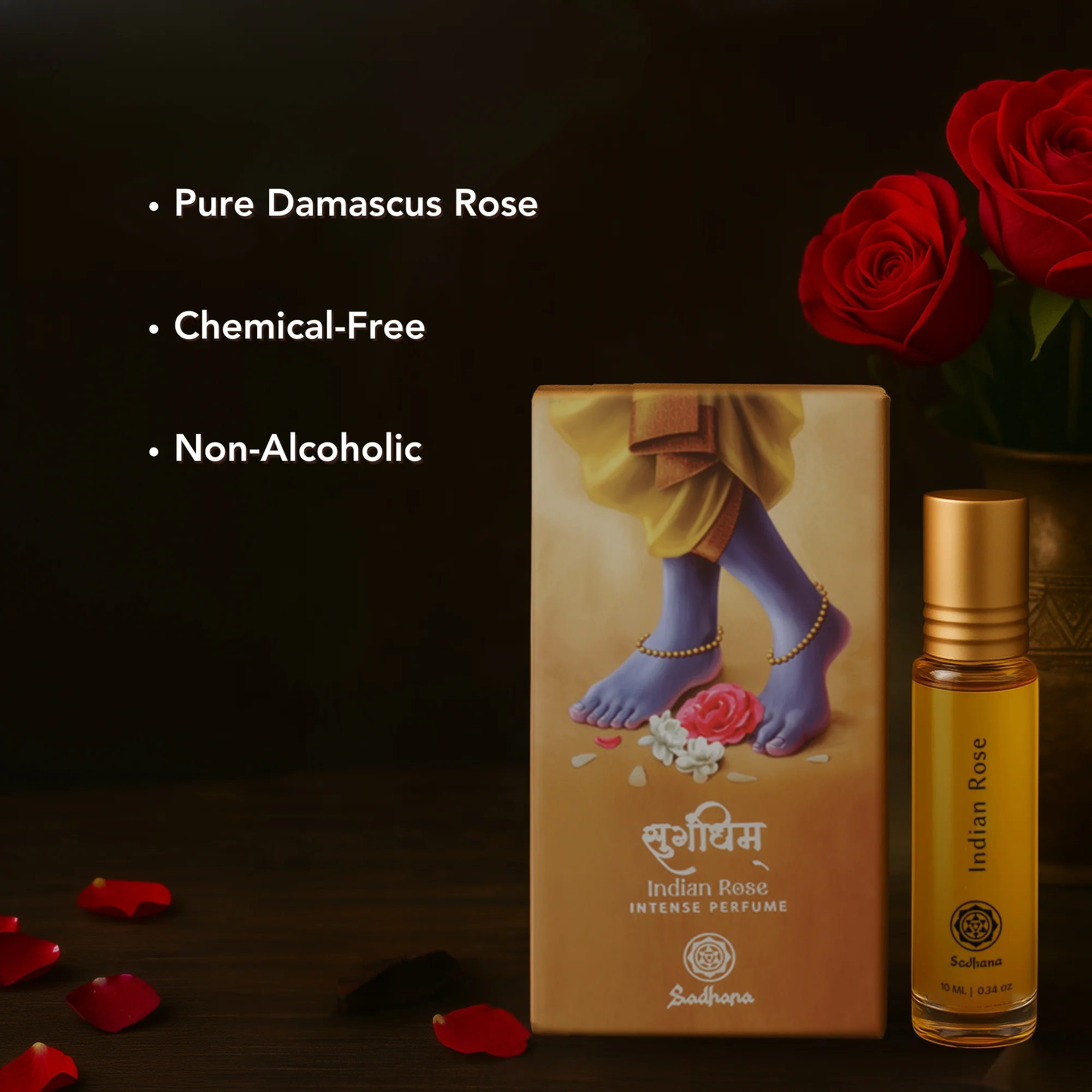 Sugandhim Divine Duo – White Jasmine & Rose Attar Combo for Puja (2 x 10ml) - Image 4